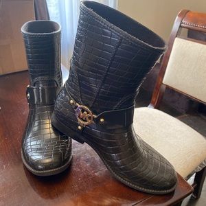 Michael kors rain boots brown